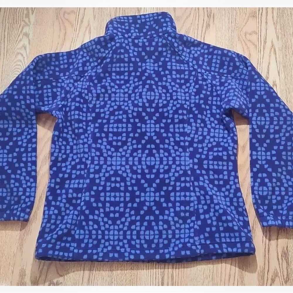 Columbia Blue and Purple Patterned Fleece Jacket